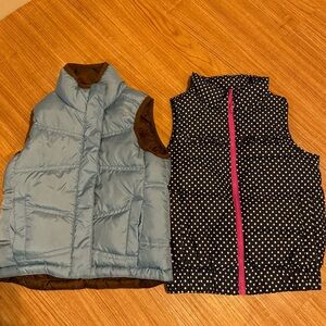 Girls vests and fleece jacket